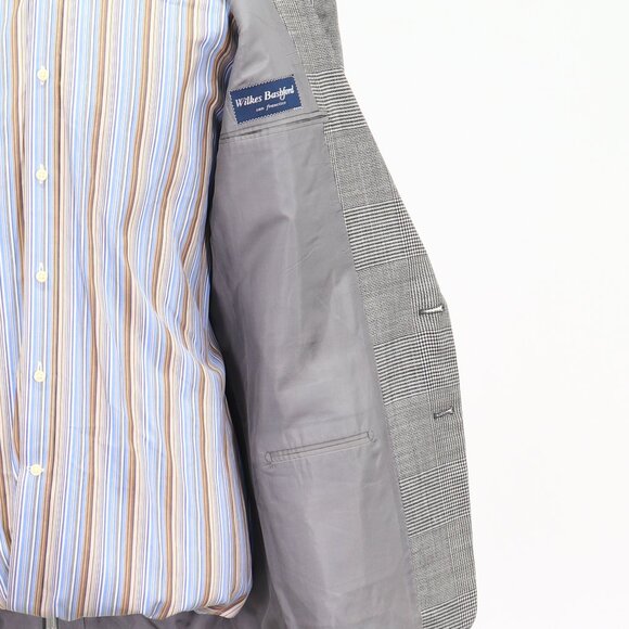 Pal Zileri 40R Gray Check 2-Button Sport Coat Blazer Jacket P193 - Picture 10 of 11